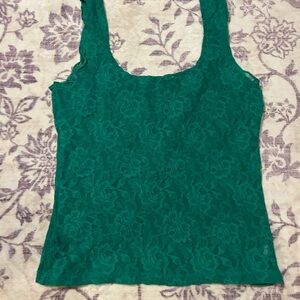Elegant Green Lace Women's Top